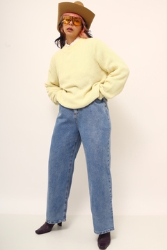 Pulover amarelinho vintage tricot - comprar online