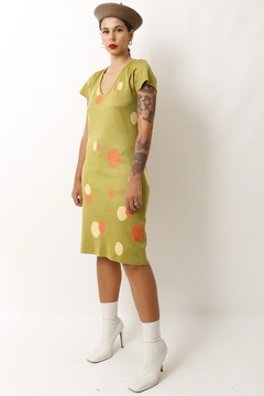 Imagem do vestido midi tricot bolinha 70´s vintage