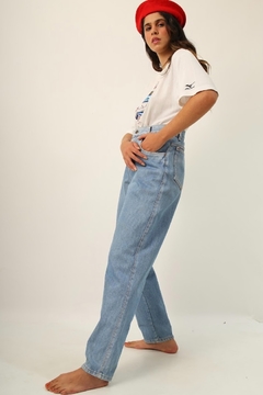 Calça jeans grosso cintura mega alta vintage