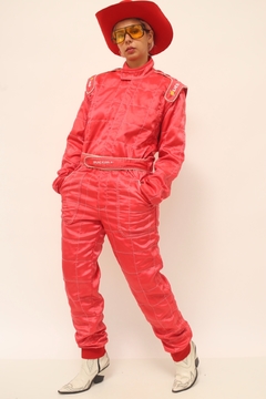 Macacão formula 1 vermelho vintage - loja online