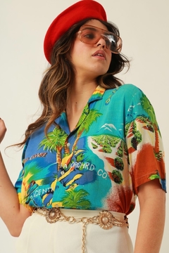 camisa estampada summer vintage - loja online