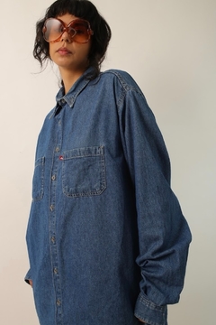 camisa jeans longa classica industrial - comprar online