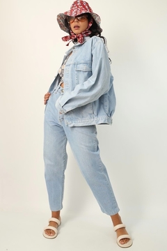 Jaqueta jeans clara vintage 90’s SKYHIGH - Capichó Brechó