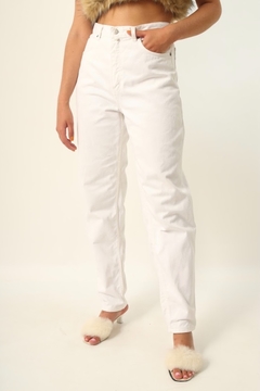 Calça jeans branca cintura mega alta - loja online