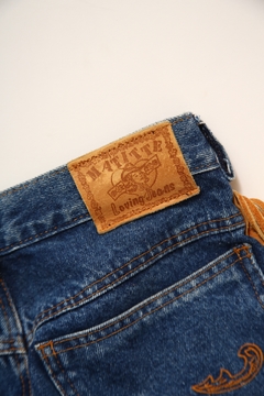 Imagem do calça jeans classica franja vintage