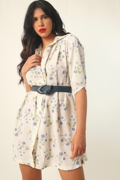 camisa floral vestido vintage - comprar online