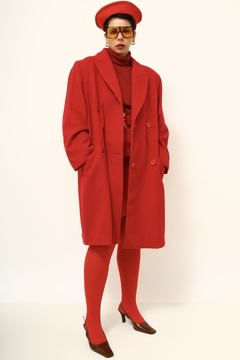casaco vermelho nutrisport vintage - comprar online