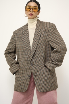 Blazer xadrez vintage PIERRE CARDIN classico camelo - comprar online