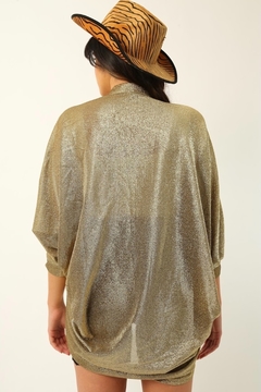 camisa brilho 80’s ombreira vintage - comprar online