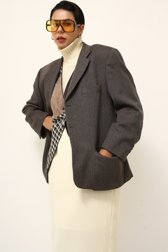 Blazer cinza vila romana vintage - loja online