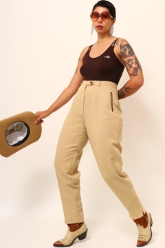 Calça bege LE LIS BLANC vintage - loja online