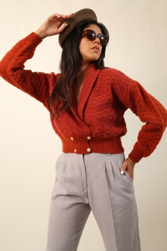 Cropped tricot telha transpassado textura - comprar online