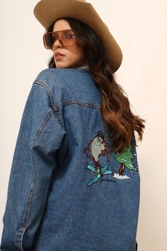 jaqueta parka bordado costas TAZ natal - loja online