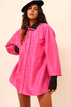 Camisão rosa vintage ELVIS det preto na internet