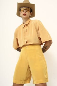 Camisa amarela vintage levinha - comprar online