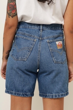 Bermuda jeans grosso cintura alta - comprar online