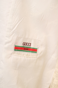 Blazer GUCCI estilo linho branco na internet