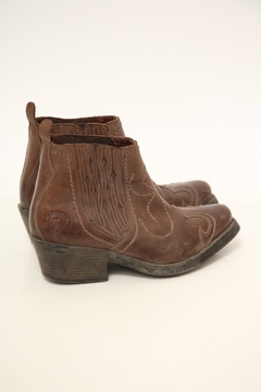 Bota marrom western vintage 37 - comprar online