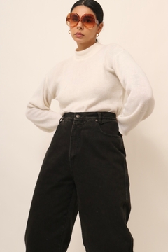 Calça jeans grossa preta vintage na internet