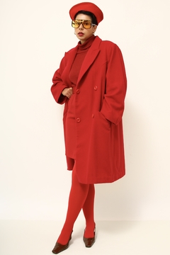 casaco vermelho nutrisport vintage