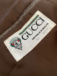 Blazer Gucci vintage forrado marrom - comprar online