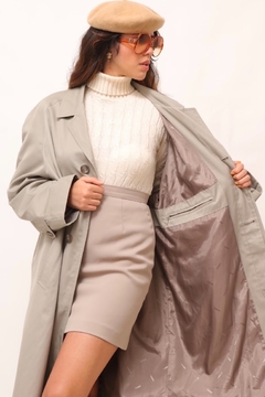 trenc coat forrado longo classico - loja online