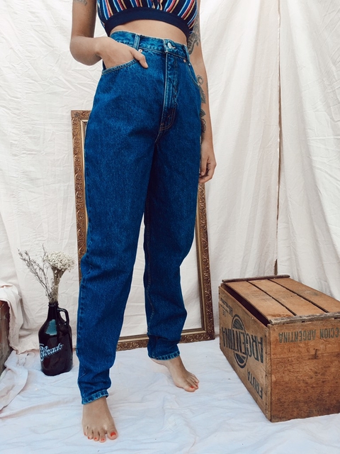 Calça mom jeans azul vintage 90's original