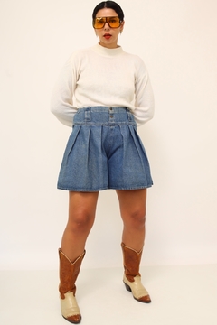 Shorts cintura alta jeans