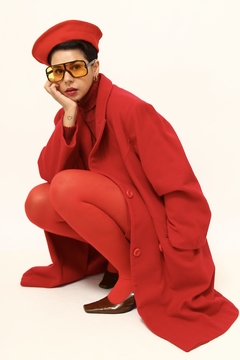 casaco vermelho nutrisport vintage - loja online