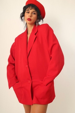 Blazer vermelho classico forrado - comprar online