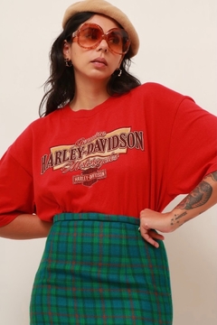 camiseta Harley Davdson vermelho na internet