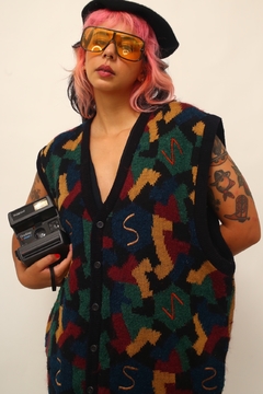 Maxi colete de tricot color vintage 80`s na internet