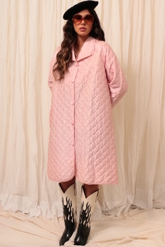 Robe de matelasse rosa vintage - loja online