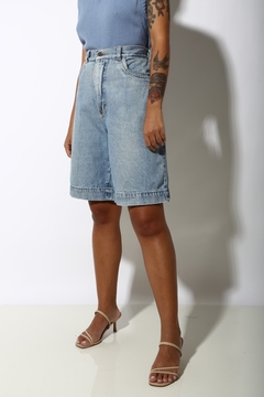 Bermuda  jeans grosso  cintura mega alta  - comprar online