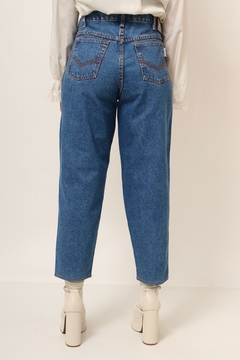 calça jeans cintura mega alta - Capichó Brechó
