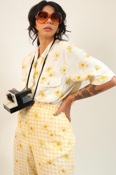 Camisa levinha longa margaridas summer - loja online