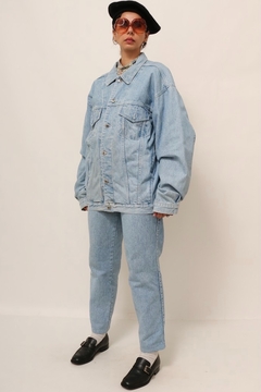 Jaqueta jeans 100% algodão classica grossa - loja online