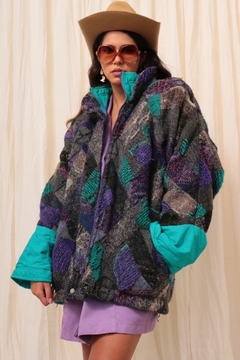 Jaqueta dupla face lã com nylon - loja online