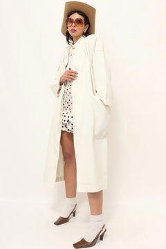 Trench coat off white ombreira bolsos - comprar online