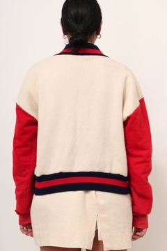 Cardigan college color classico tricot vintage - loja online