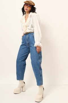 Imagem do calça jeans cintura mega alta