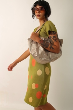 Imagem do vestido midi tricot bolinha 70´s vintage
