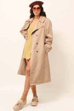 Trench Coat bege forrado vintage - loja online