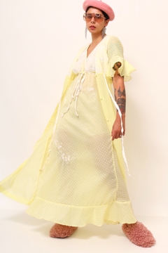 Imagem do Robe + camisola poa amarelinho vintage