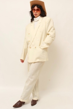 Imagem do Conjunto de blazer + calça alfaiatria off white