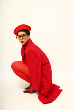 casaco vermelho nutrisport vintage na internet