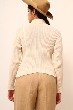 Gola alta tricot creme vintage - loja online