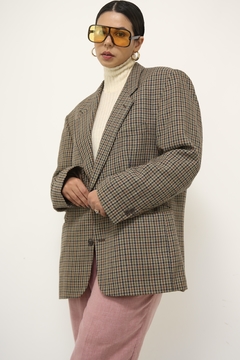 Blazer xadrez vintage PIERRE CARDIN classico camelo - comprar online