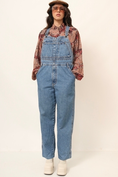 Imagem do jardineira jeans grosso vintage