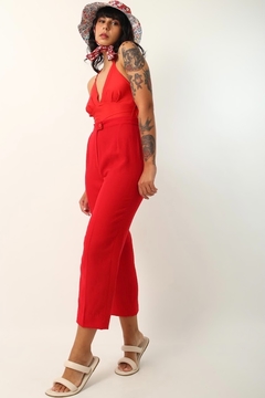 Imagem do Calça vermelha cintura alta vintage